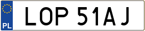Trailer License Plate
